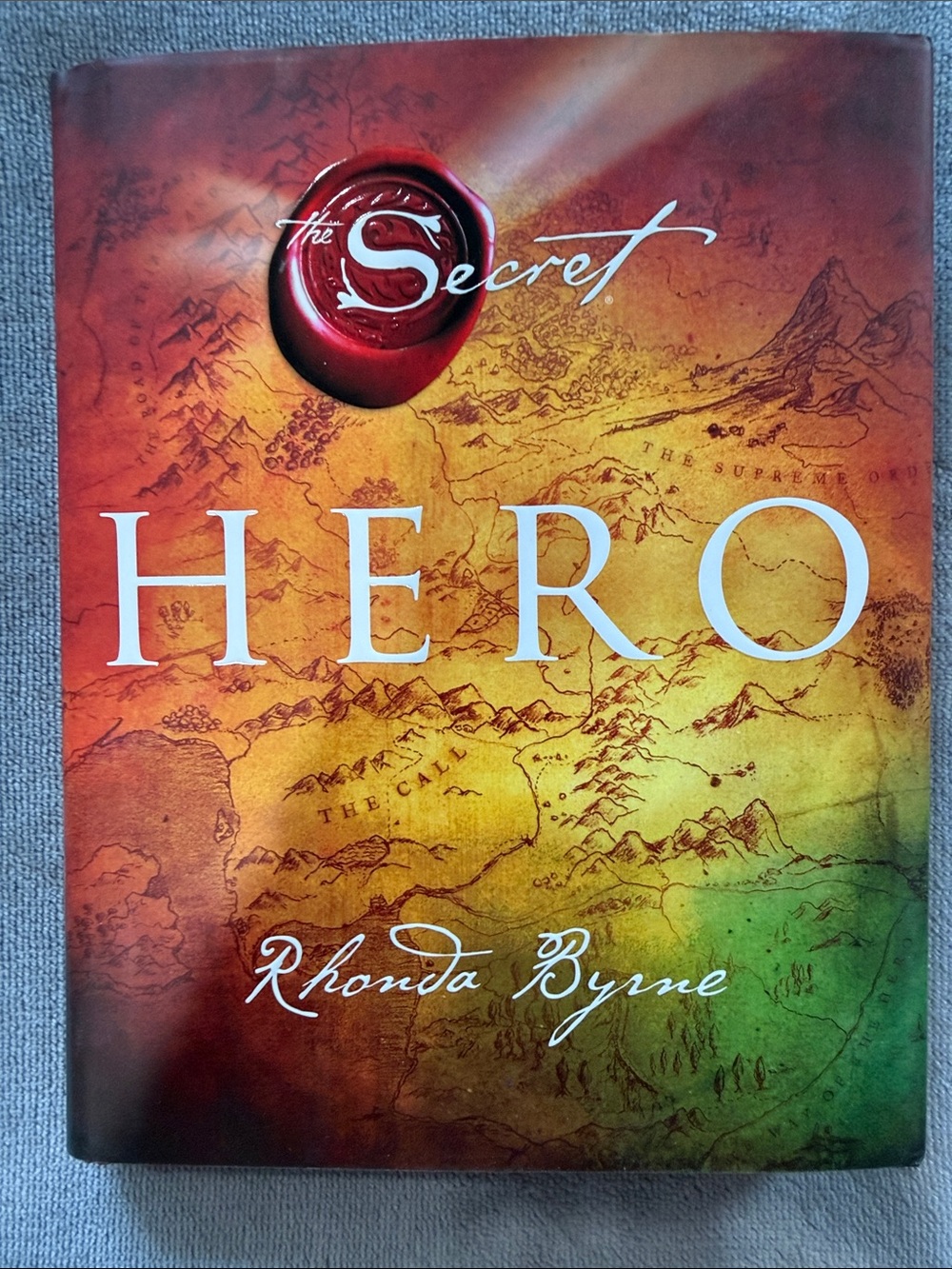 HERO Decorative Wall Art Print in Red Orange Green